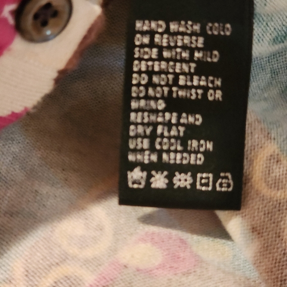 AUGUST SILK COMPANY COLORFUL PAISLEY PATTERN CARDIGAN LARGE EUC - Picture 8 of 8